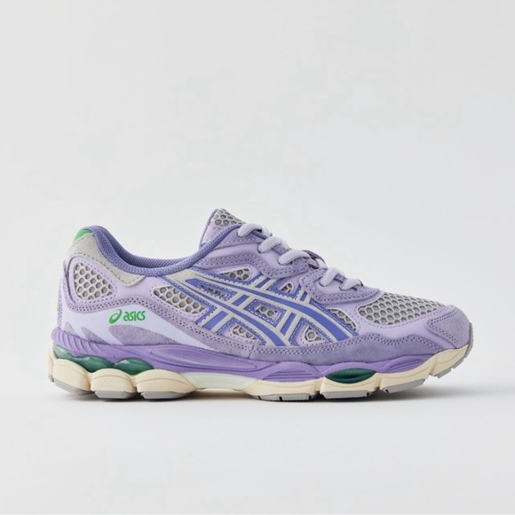 New ASICS GEL NYC Sneaker Shoes in Cement Grey Ash Rock Lavender Purple - Picture 1 of 12